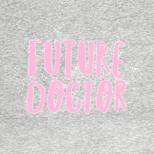 Girls Future Doctor Print Pink T-Shirt